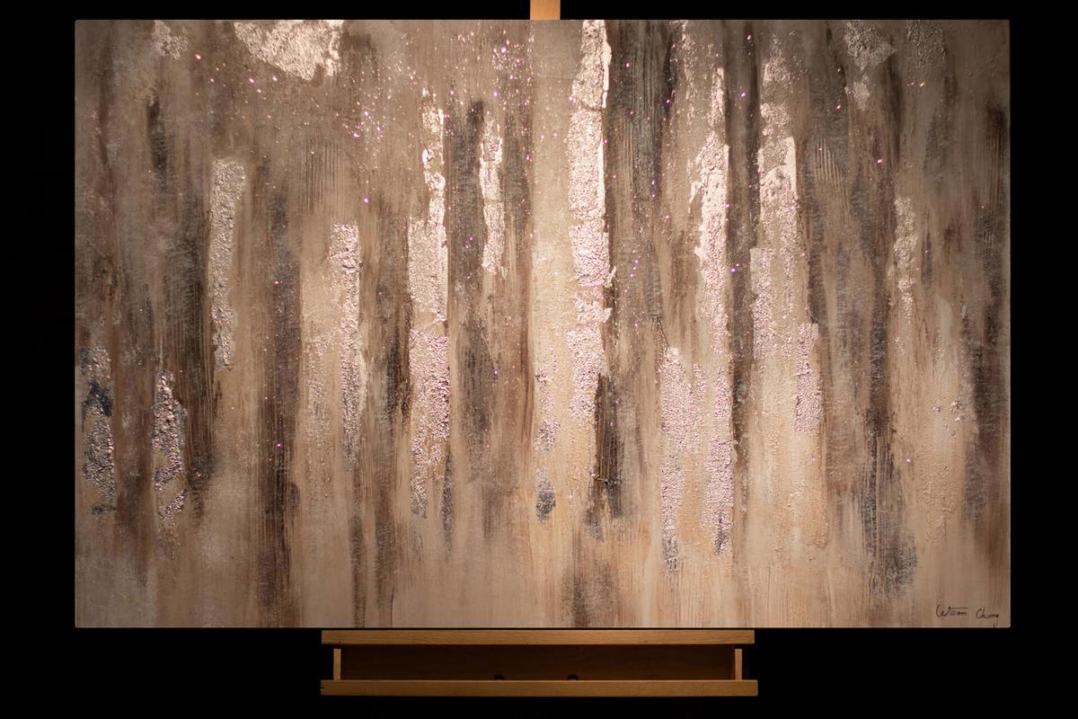 ACRYLBILD HANDGEMALT 120/80 cm - Schwarz, Holz/Textil (120/80cm) - KUNSTLOFT