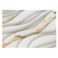 FOTOTAPETE 208x146 cm - Dynamische Muster - Weiß, Textil (208/146cm) - Wallfluent