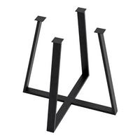 TISCHGESTELL Kemijärvi - Schwarz, Metall (80/72/80cm) - [en.casa]