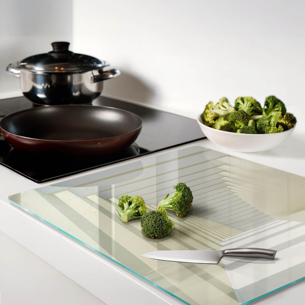 GLASPLATTE 60x52 cm Korridor - Weiß, Glas (60/0.4/52cm) - TULUP