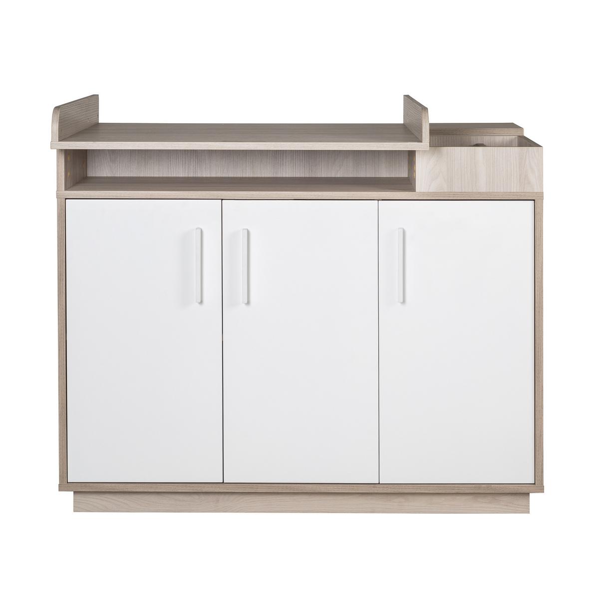 BABYZIMMER-SET Olaf 2-teilig - Multicolor/Weiß, Holzwerkstoff (76/82/142.5cm) - Roba