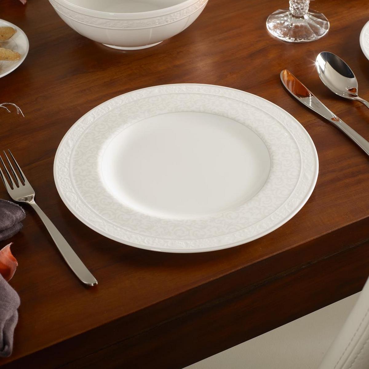 TELLER-SET Gray Pearl weiß 18-tlg. - Weiß, Keramik (2/2/2cm) - Villeroy & Boch