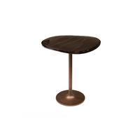 BEISTELLTISCH DARI Braun Glas - Braun/Kupferfarben, Glas/Metall (42/50/55cm) - KAWOLA