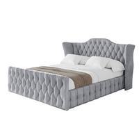 POLSTERBETT mit Bettkasten, Fußteil und Lattenrost, Boxbett ohne Matratze - MODY-Z 120x200 Hellgrau - Hellgrau, Holzwerkstoff/Textil (120/200cm) - ALTDECOR