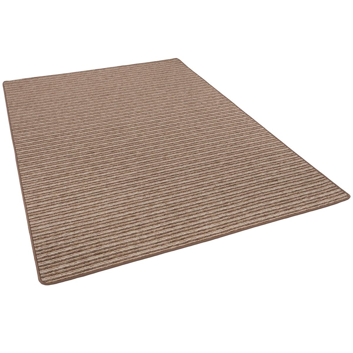 STREIFENBERBER TEPPICH MARTA - Braun, Textil (100/100cm) - Snapstyle