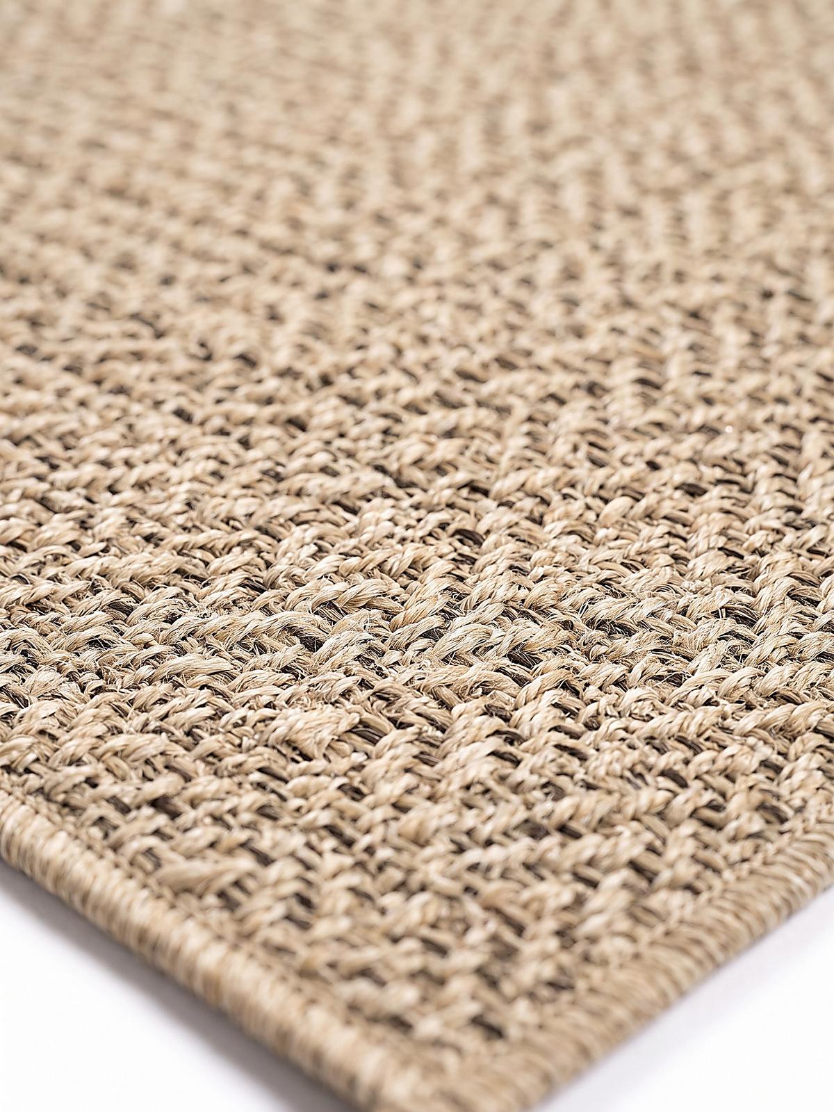FLACHWEBTEPPICH Bordüre CORDEV Polypropylen Natur 140 x 200 cm - Beige, Textil (140/200cm) - KADIMA DESIGN
