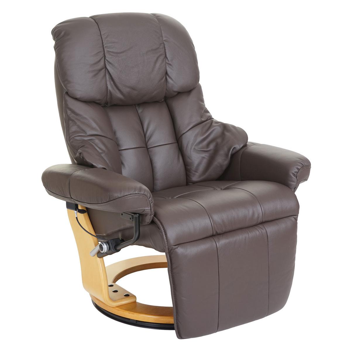 RELAXSESSEL 2 Braun - Braun, Leder (90/105/82cm) - MCA