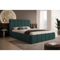POLSTERBETT Vilo 180x200 mit Bettkasten und Stabilem Metallgestell - Türkis, Textil (180/200cm) - Storez24