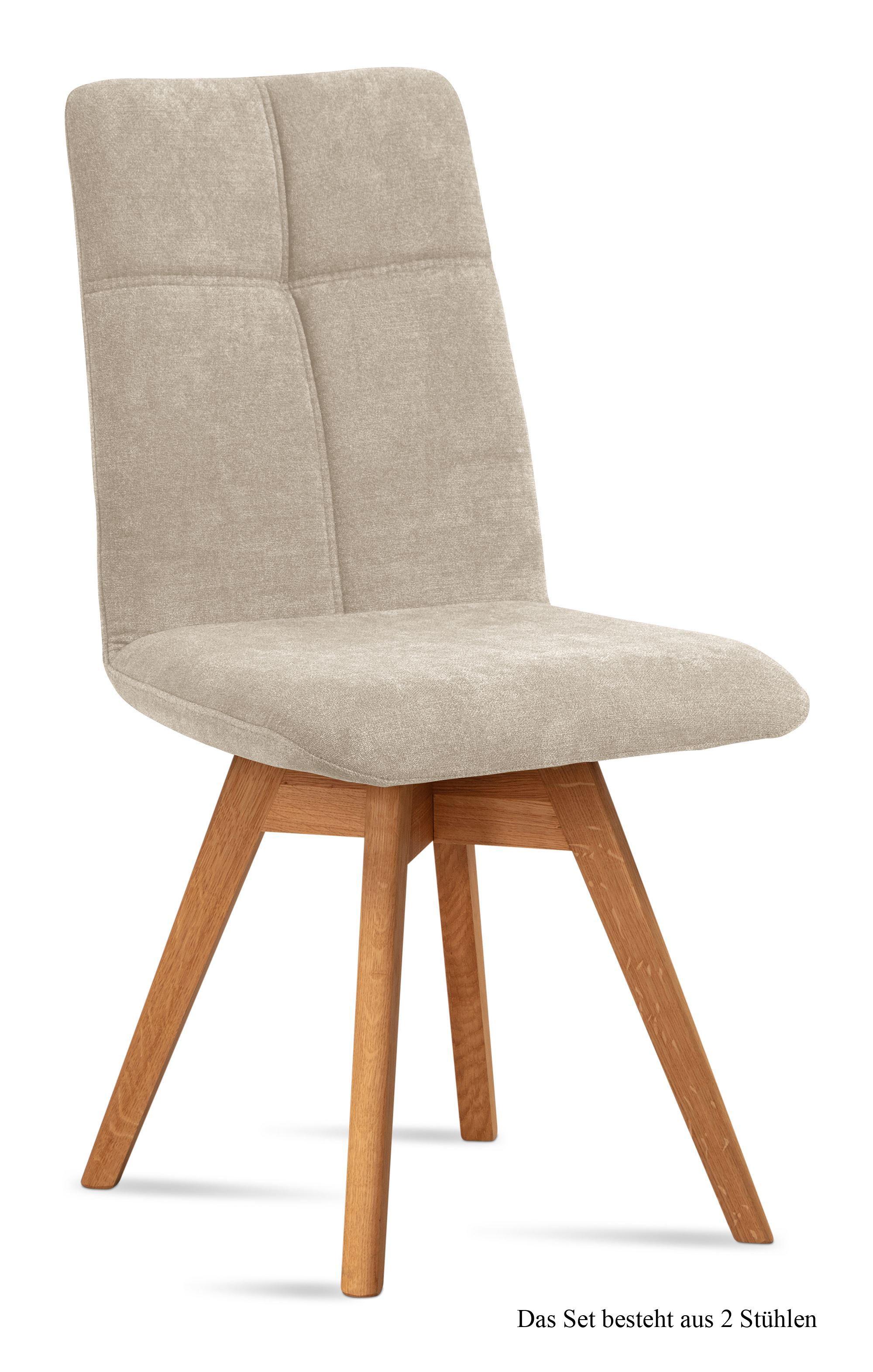 ESSZIMMERSTUHL drehbar (2er-Set) Dorea 47x92x60 Eiche geölt/Natur - Eichefarben/Naturfarben, Kunststoff (60/92/47cm) - 58aufmkessel