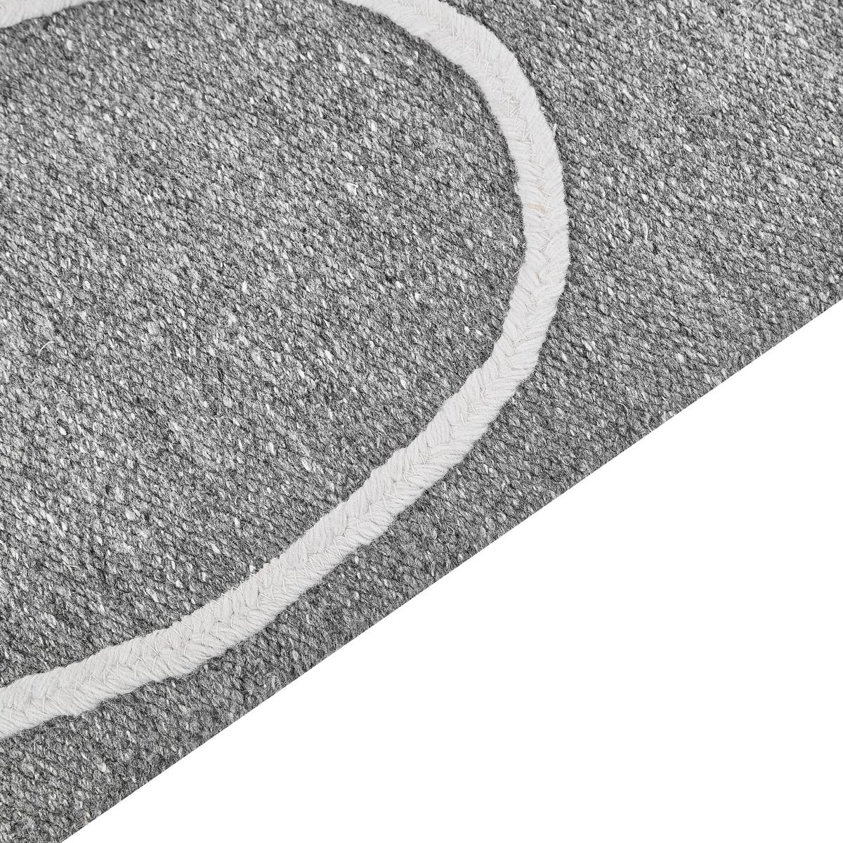 OUTDOOR-TEPPICH Yavu 200/140 cm - Grau, Kunststoff (140/200cm) - Beliani