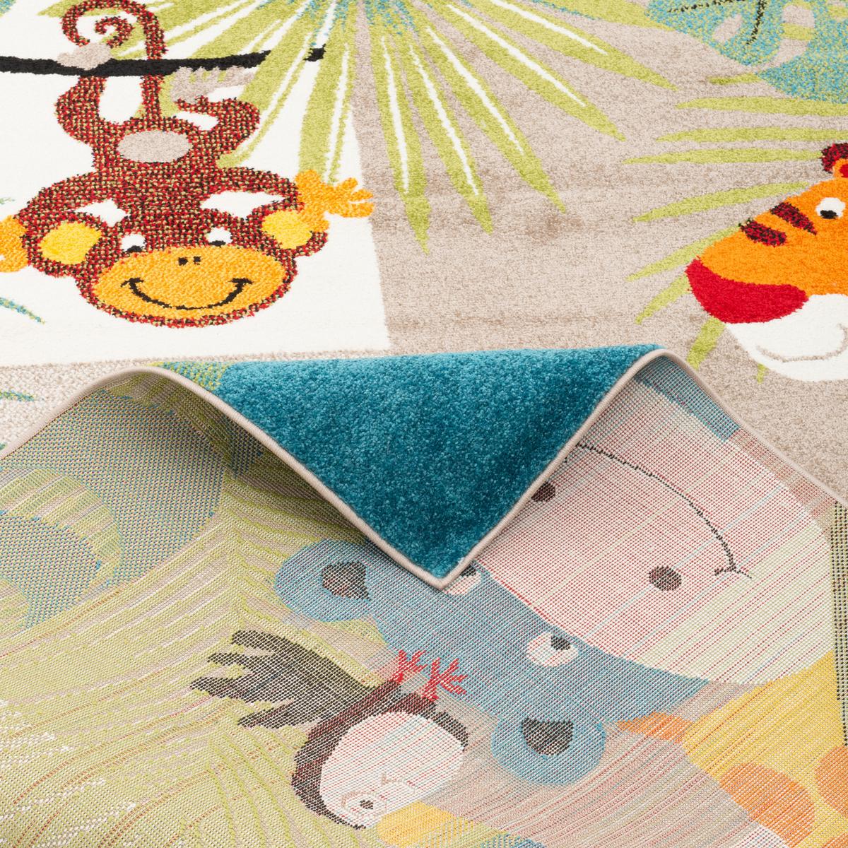 KINDER TEPPICH SOFTSTAR KIDS TIERWELT - Multicolor, Textil (140/200cm) - Pergamon