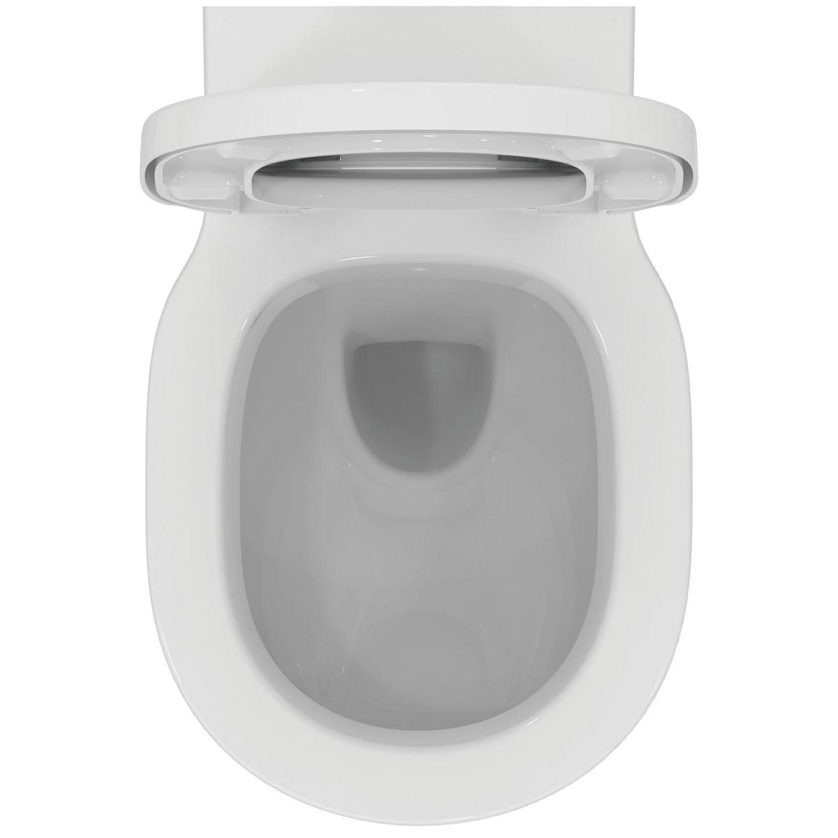 WC-SET MIT ABSENKAUTOMATIK Connect weiß 54,5 x 36,5 x 34 cm - Weiß, Keramik (36.5/34/54.5cm) - Ideal Standard