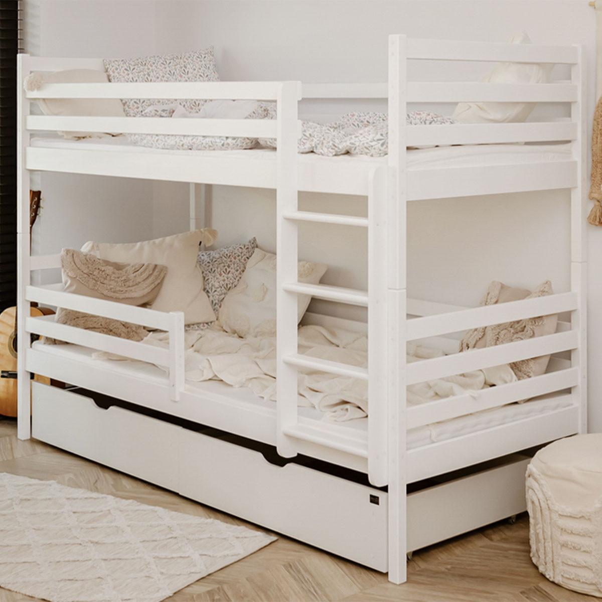 BETT 90/200 Léo Weiß - Weiß, Holzwerkstoff (90/200cm) - Petits-meubles
