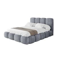 POLSTERBETT mit Bettkasten und Lattenrost, Boxbett ohne Matratze - KALA 120x200 Grau - Grau, Holzwerkstoff/Textil (120/200cm) - ALTDECOR
