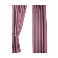SCHLAUFENGARDINE 2ER SET »Jena« HxB 145x140 cm Altrosa - Rosa, Textil (140/145cm) - Gardinenbox