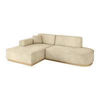 ECKSOFA Ottomane Links IREA-L1-v2 - 232x165x80 cm Beige - Taupe, Holzwerkstoff/Textil (232/165cm) - ALTDECOR