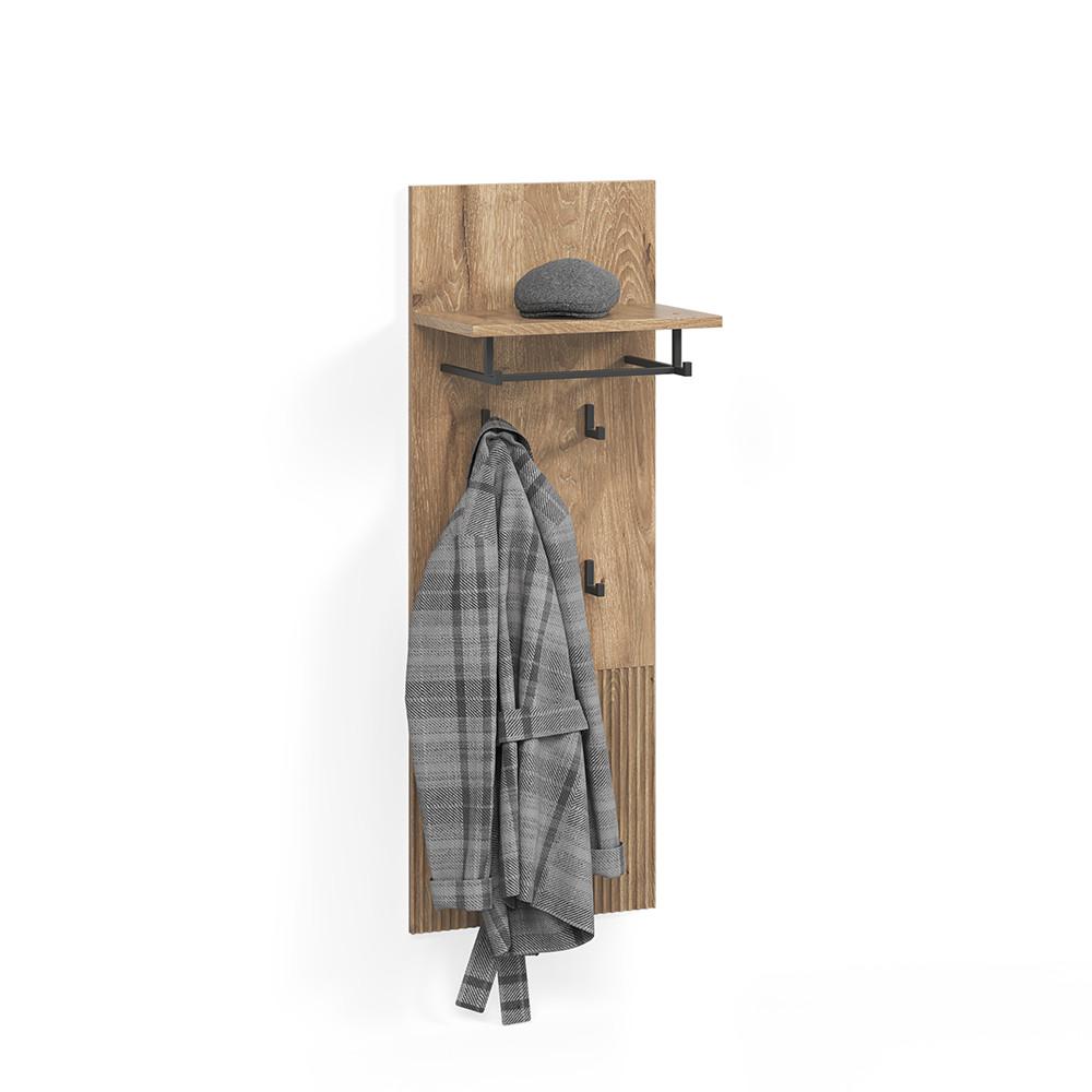 WANDGARDEROBE Aterno Viking Oak 43 x 120 cm - Eichefarben, Holzwerkstoff (43/120/27cm) - Livinity®