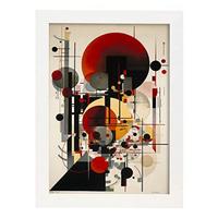 POSTER Bauhaus A3 Weißer Rahmen - Weiß, Papier (29.7/5/42cm) - Nacnic
