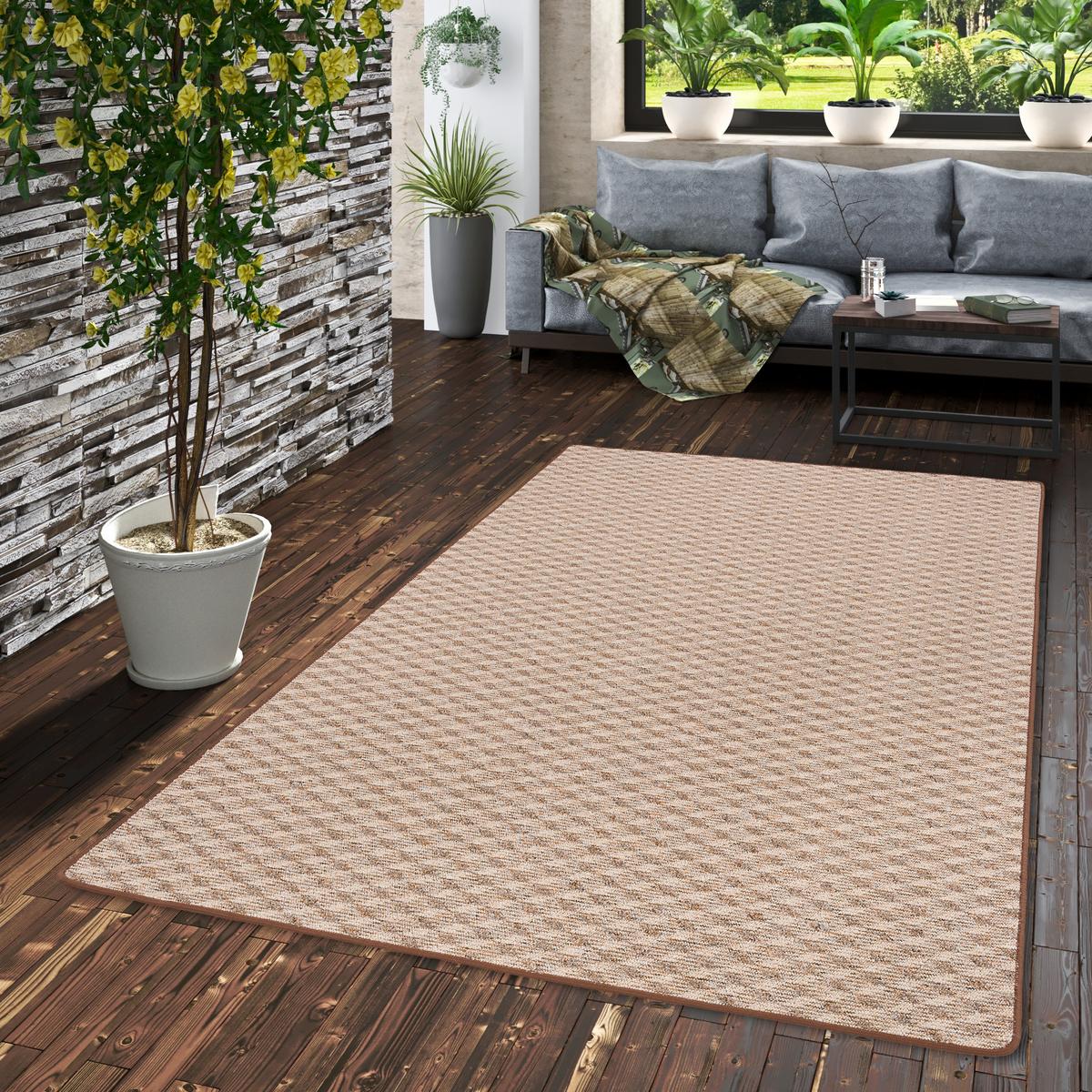 SCHLINGEN TEPPICH MODERN DIAMOND - Cognac, Textil (200/300cm) - Snapstyle