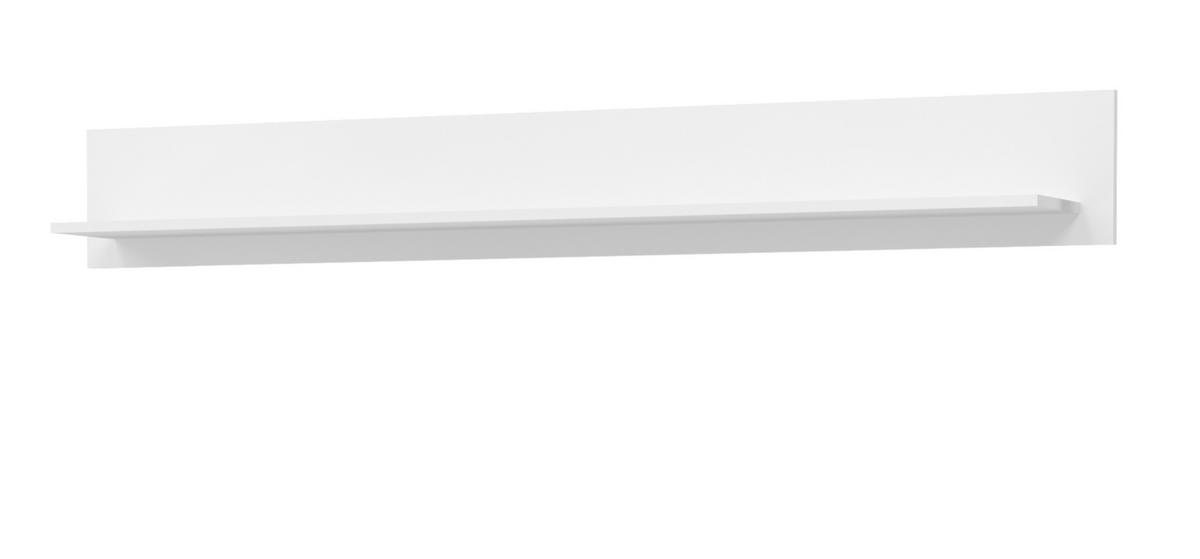WANDBOARD weiß 170 cm Wandregal mit Rückwandpaneel, Bücherregal - Weiß, Holzwerkstoff (120/22/21cm) - Inn.Furn