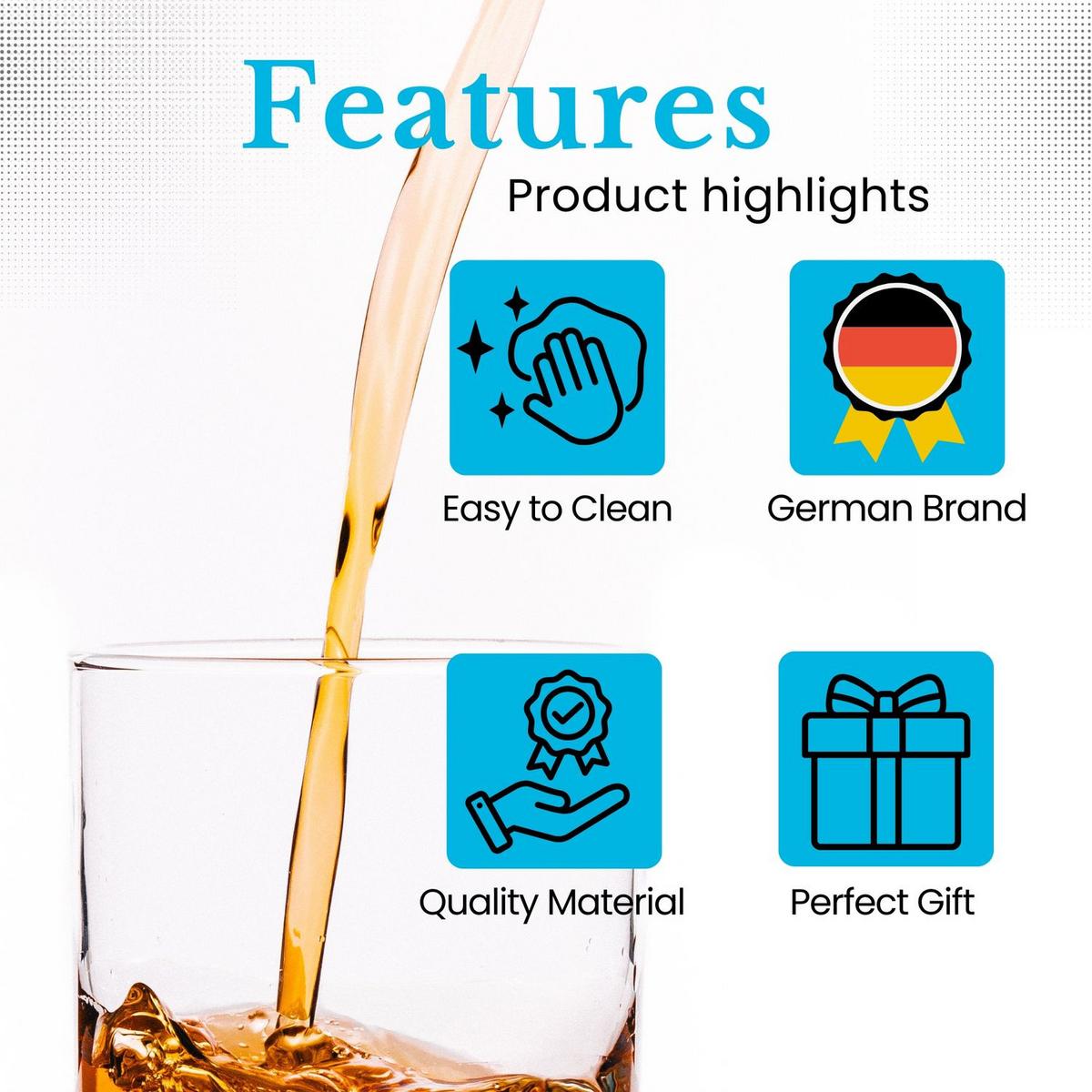 WHISKEY KARAFFE 800 ml - Transparent, Glas (0.8L) - Intirilife