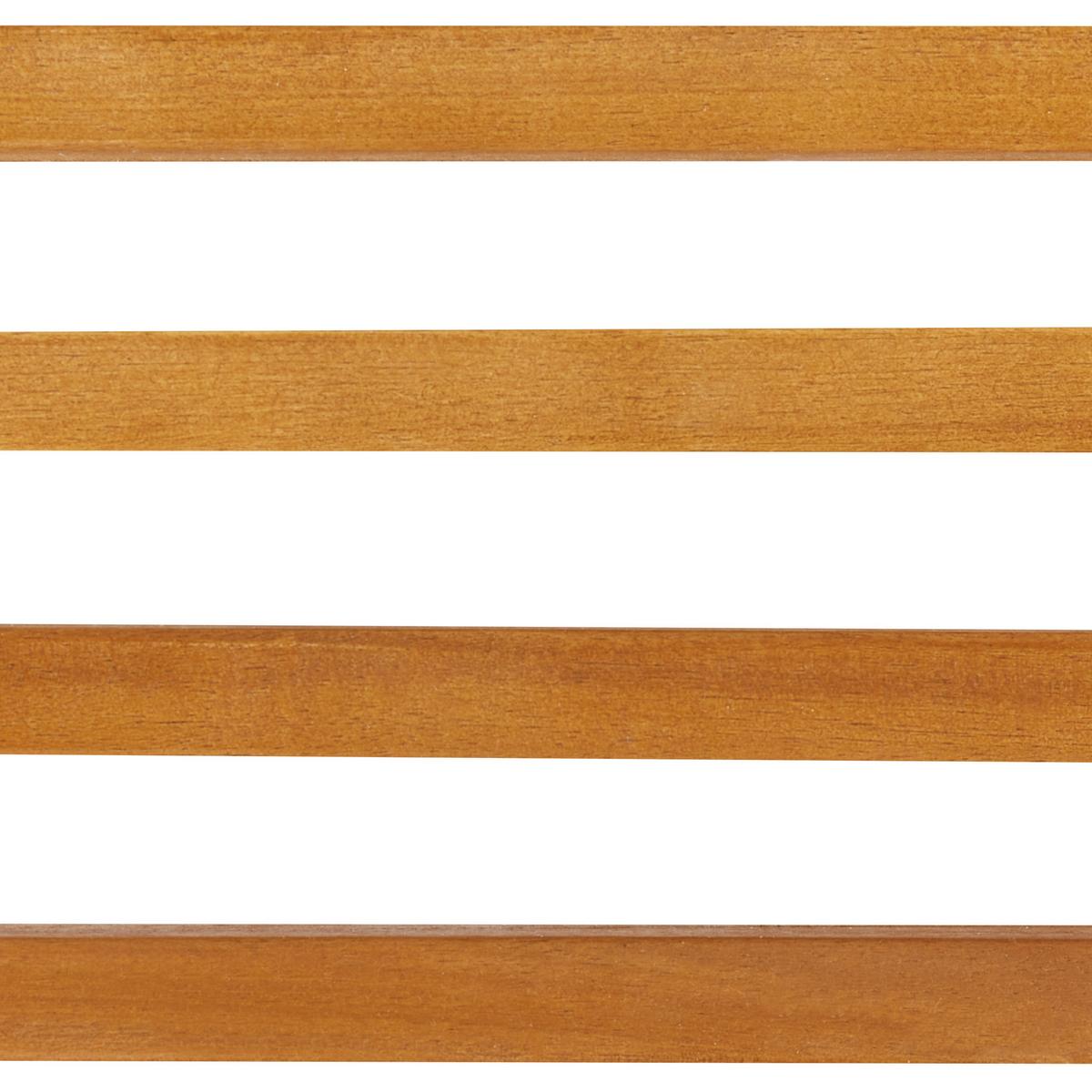 GARTENLIEGE Heller Holzfarbton Bellano - Hellbraun, Holz (65/91/196cm) - Beliani