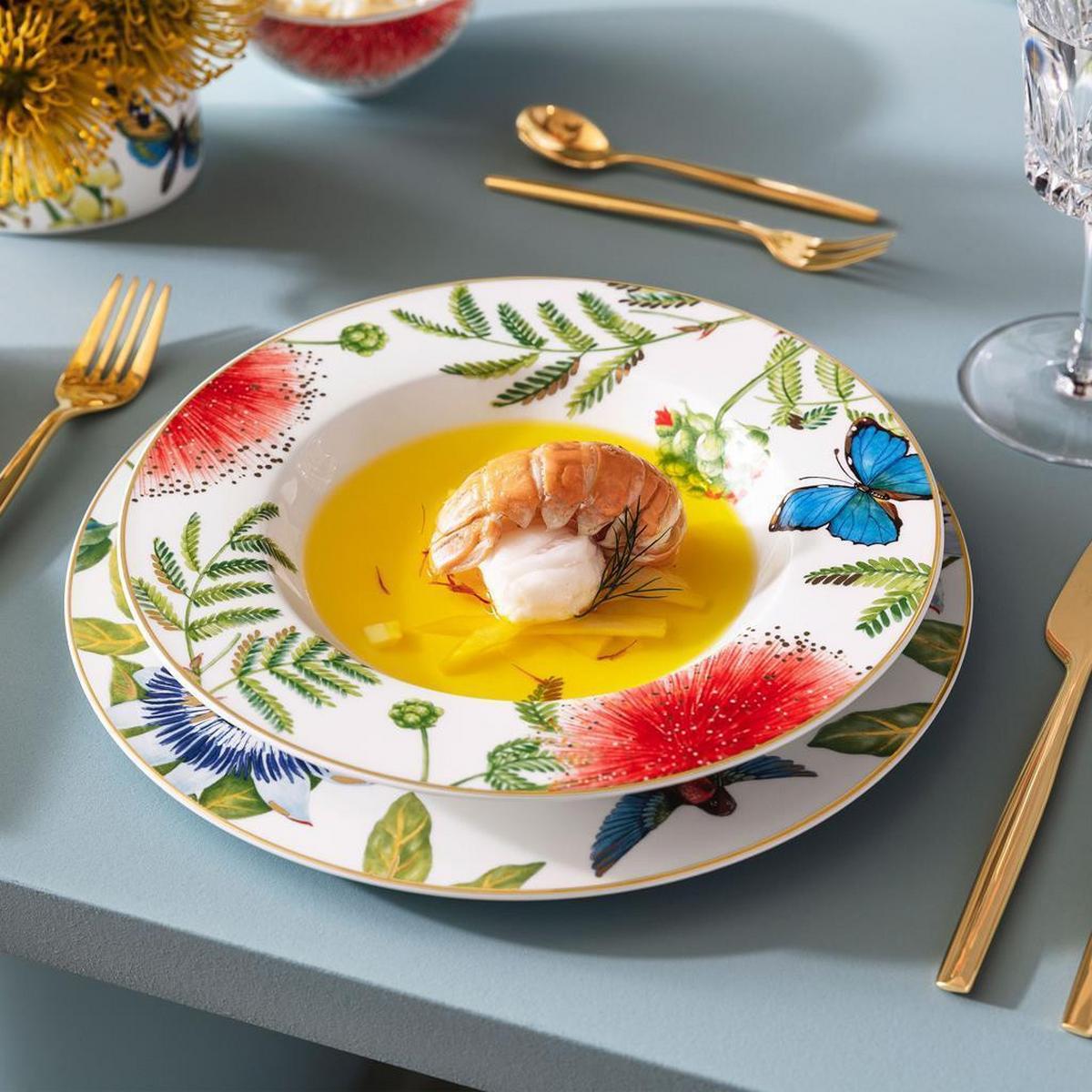 SUPPENTELLER Amazonia Anmut bunt ø 24,6 cm 6er Set - Multicolor, Keramik (24.6cm) - Villeroy & Boch