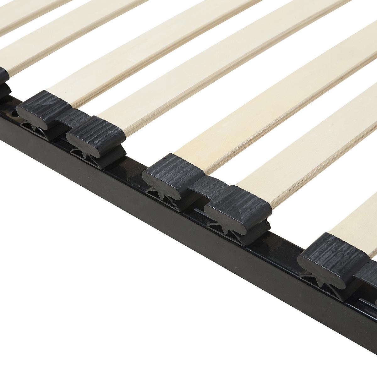 LATTENROST 160x200 cm Schwarz Combourg - Schwarz, Metall (160/9/200cm) - Beliani