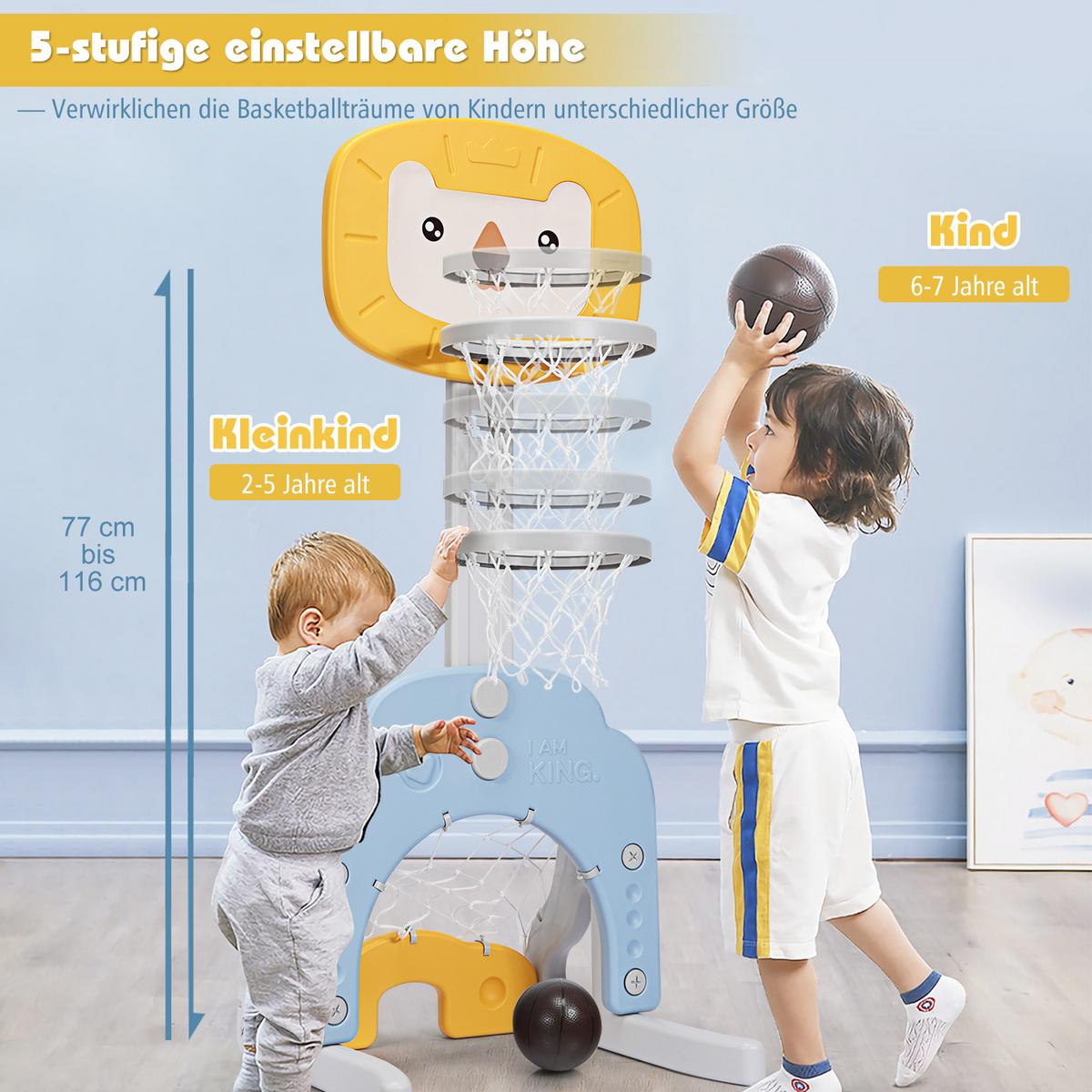 BASKETBALLKORB Fußballtor Golf Multicolor - Multicolor, Kunststoff (54/51cm) - COSTWAY