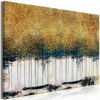 KUNSTDRUCK Gold 120/80 cm - Goldfarben/Grau, Textil (120/80cm) - KUNSTLOFT