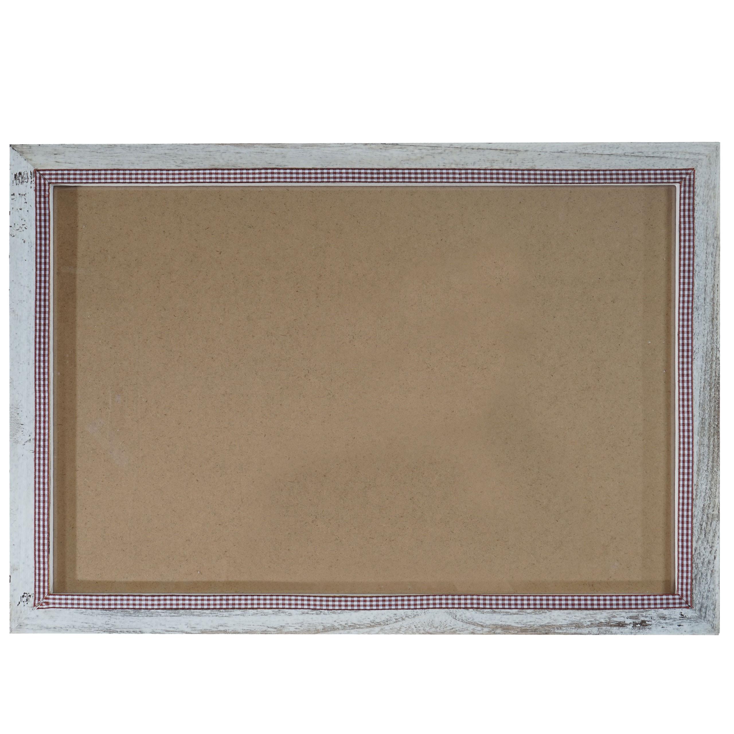 BILDERRAHMEN SHABBY-LOOK rechteckig Kiefer Weiß Dekor - Weiß, Holz (51/36cm) - MCW