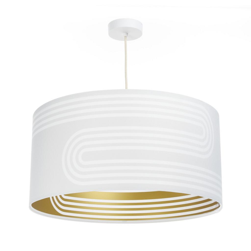 HÄNGELEUCHTE Gold 50/95 cm - Goldfarben/Weiß, Kunststoff (25/0.6/95cm) - ONZENO