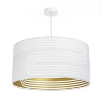 HÄNGELEUCHTE Gold 40/90 cm - Goldfarben/Weiß, Kunststoff (20/0.4/90cm) - ONZENO