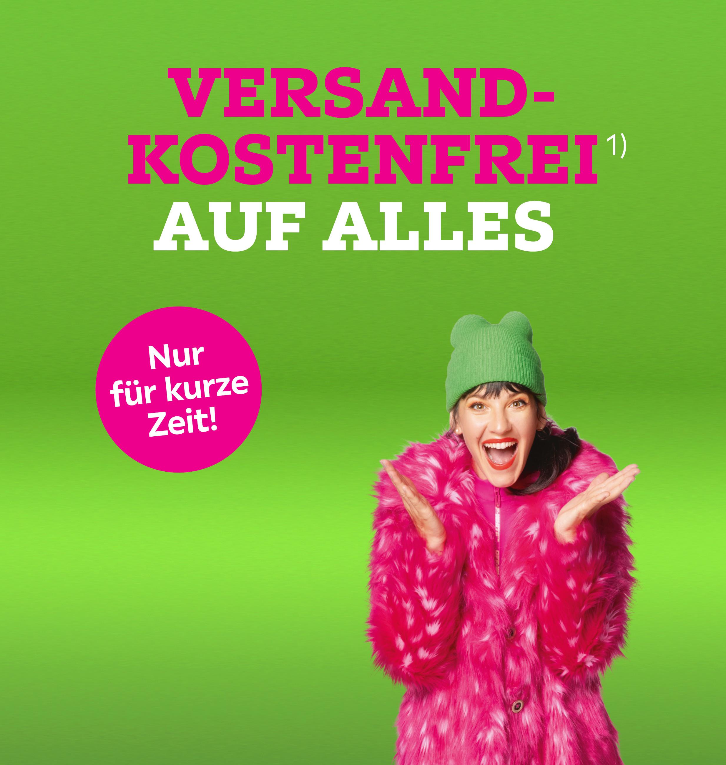 Versandkostenfrei auf alles