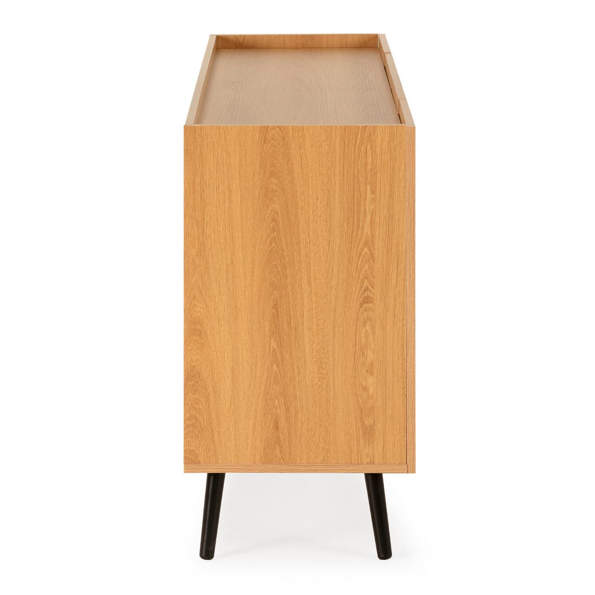 SIDEBOARD Siren 4 türen Eichenfarbe - Honigeiche, Holzwerkstoff (160/76/40cm)