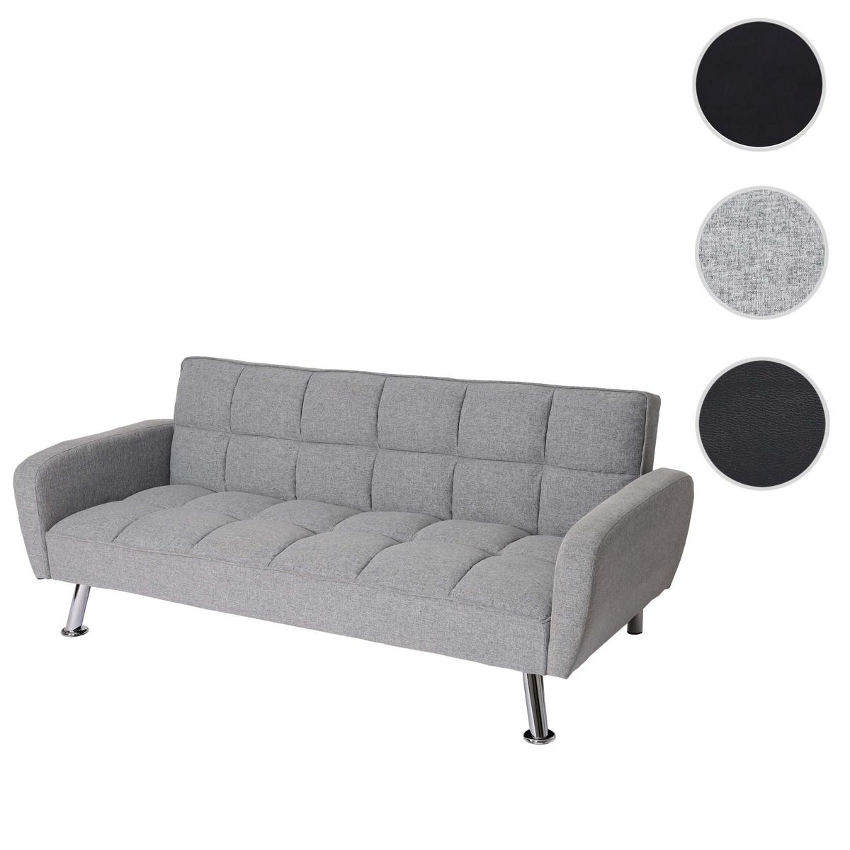 SOFA Hellgrau - Hellgrau, Textil (203/81/93cm) - MCW
