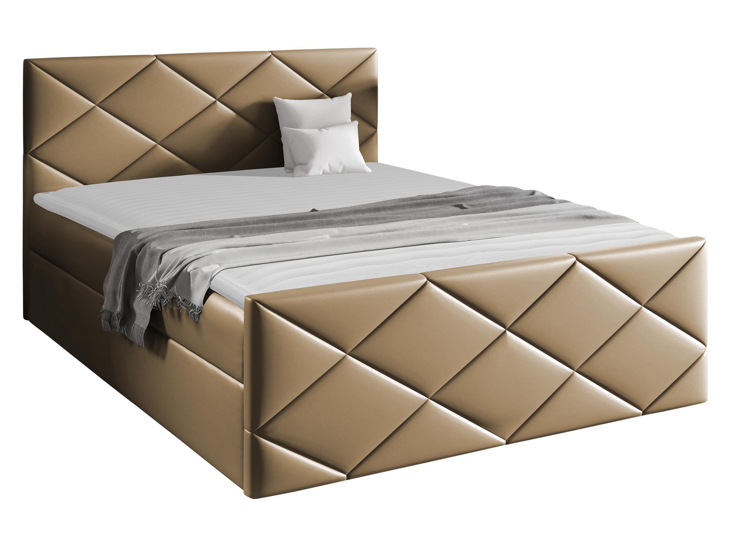 BOXBETT Herkules - H3 - Hellbraun, Holz (160/200cm) - MIRJAN24