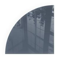 GLASPLATTE für Kamin 100x100 cm - Dunkelblau, Glas (100/100/0.4cm) - TULUP