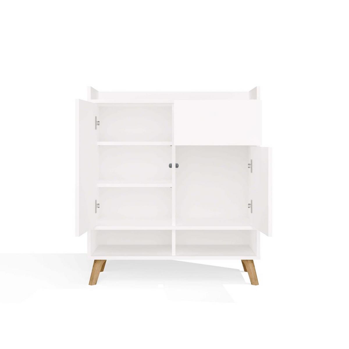 KOMMODE Weiß 80/92/35 - Weiß, Holzwerkstoff (80/92/35cm) - RAUMHIRSCH FURNITURE