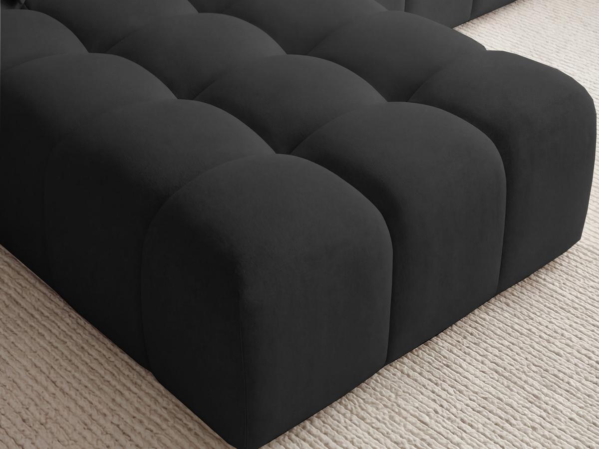 ECKSOFA Loopo Schwarz Links - Schwarz, Holz/Textil (265/180cm) - Graingold