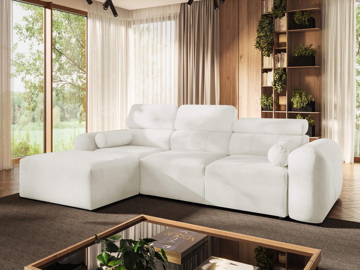 ECKSCHLAFSOFA Volare I, Seite: Links - Creme, Holz/Textil (269/182cm) - MIRJAN24