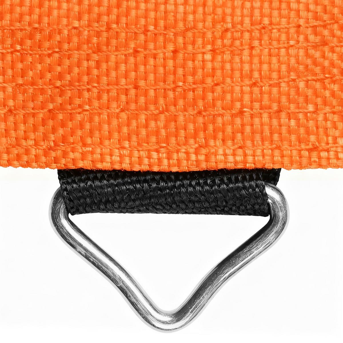 TRAMPOLINSPRUNGTUCH Sprungtuch für Trampolin, Ø323 cm, Sprungmatte Schwarz - Orange, Kunststoff (323/323cm) - SPORTNOW