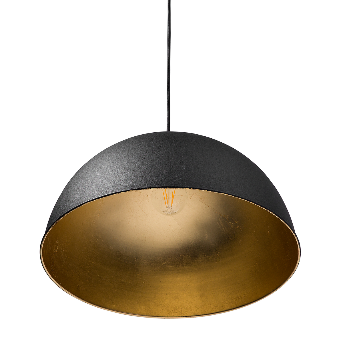HÄNGELEUCHTE Cetina 40/40/129 cm - Schwarz, Metall (40/40/129cm) - Beliani