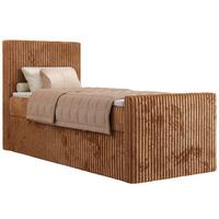 BOXBETT TILIANO DUO 90/200 - Orange Cord - H3 - Topper T25 - Links Seite - Orange, Textil (200/90cm) - MKS