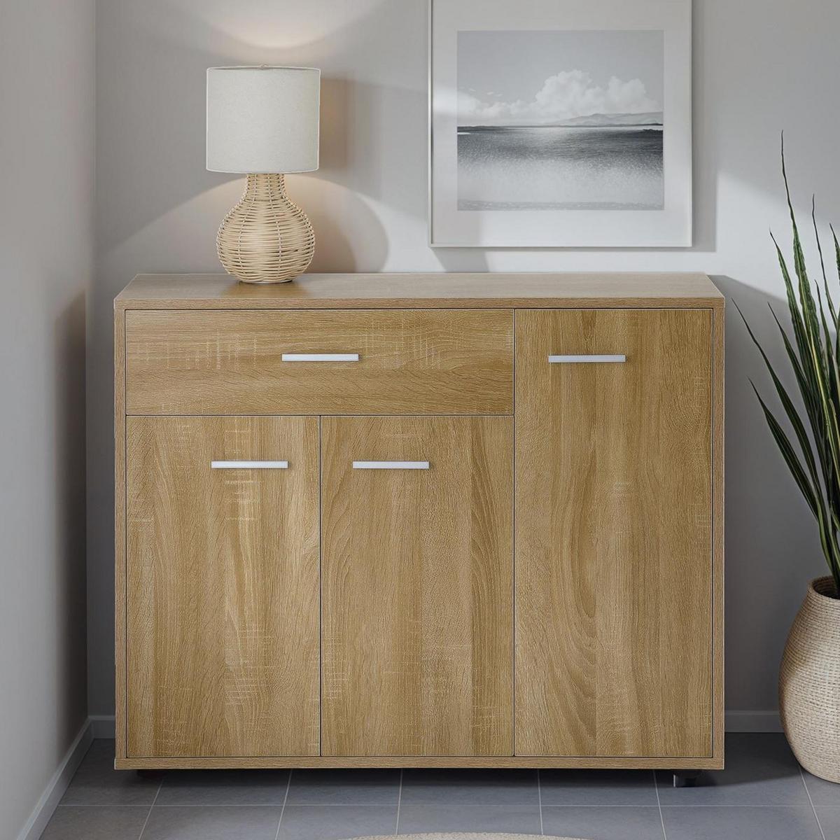 KOMMODE ESTELLE Sonoma Eiche - Sonoma Eiche, Holzwerkstoff (88/70/30cm) - CARO-Möbel