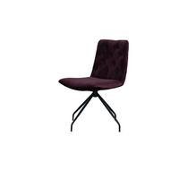 DREHSTUHL NEW CHARME Violett Velvet (1er-Set) - Violett, Textil (52/87/66cm) - KAWOLA