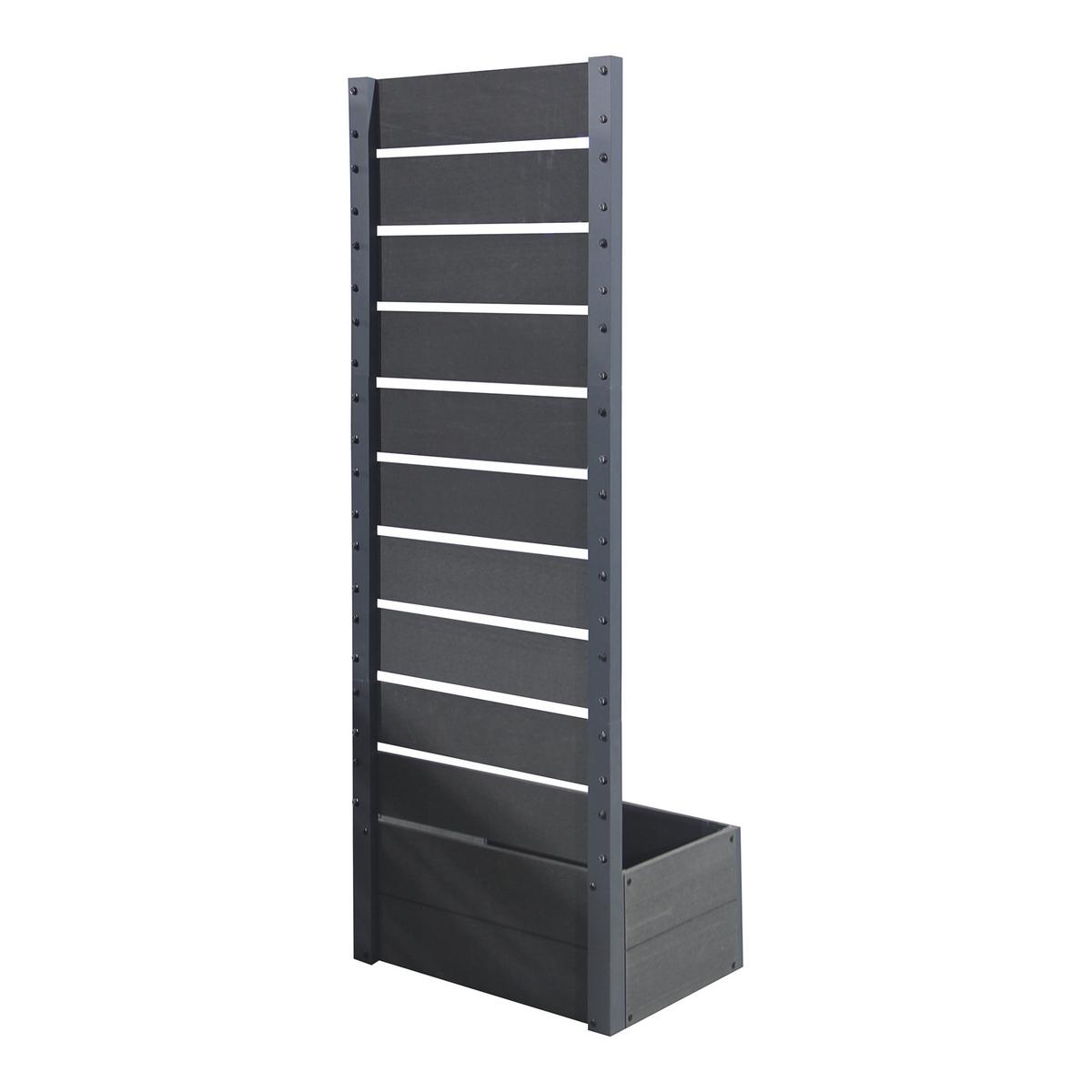 BLUMENKASTEN Heerde - Grau, Kunststoff (56/150/38cm) - [en.casa]