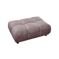 HOCKERBANK VIVIEN Grau Velvet - Grau, Textil (108/41/73cm) - KAWOLA