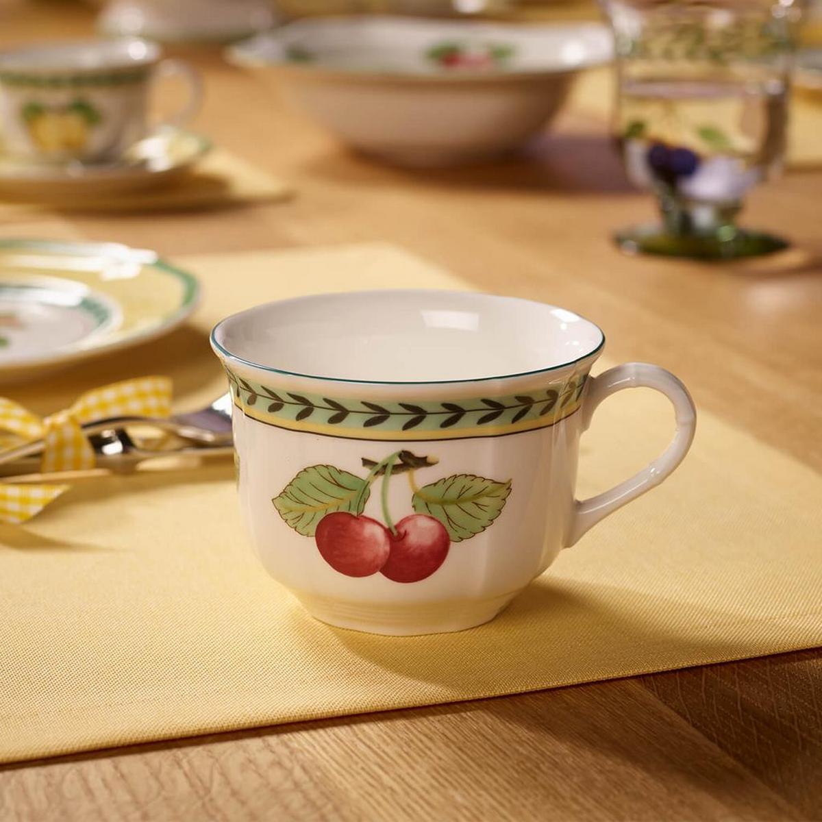 CAPPUCCINOTASSEN French Garden Fleurence bunt 260 ml 6er Set - Multicolor, Keramik (0.26L) - Villeroy & Boch