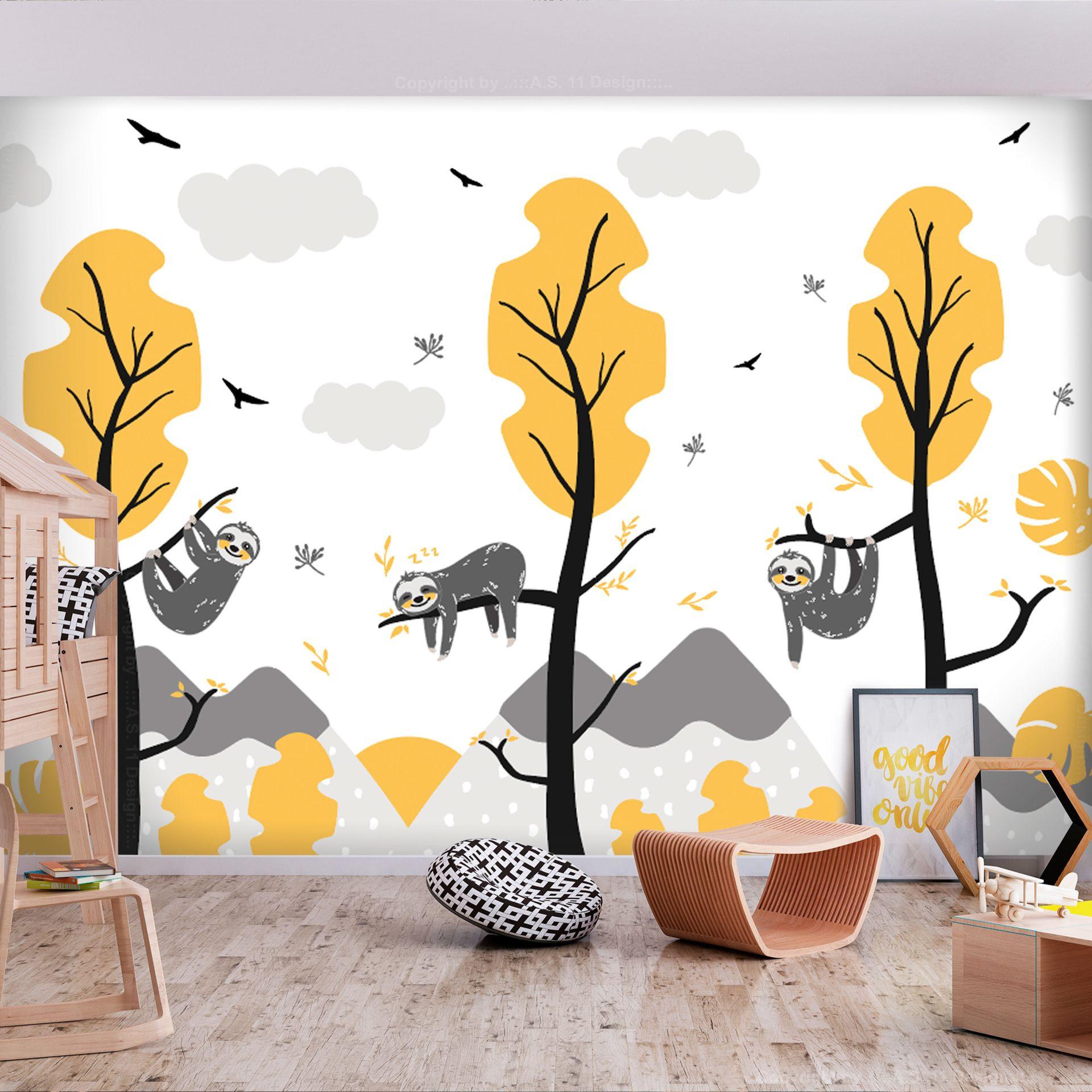 SELBSTKLEBENDE FOTOTAPETE 294/210 cm - Weiß/Grau, Kunststoff/Textil (294/1cm) - KUNSTLOFT